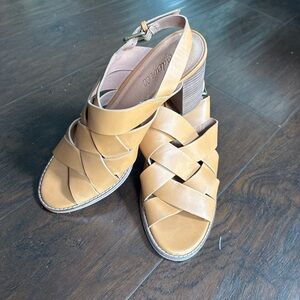 Madewell Tan Leather Sandals/Heels